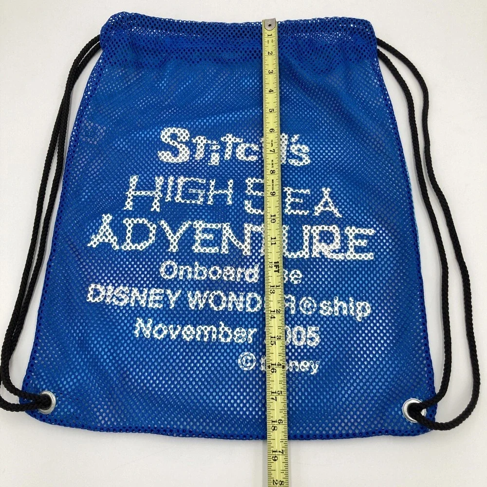 Disney Cruise Wonder Ship Stitches High Sea Adventure‎ Drawstring Bag 2005